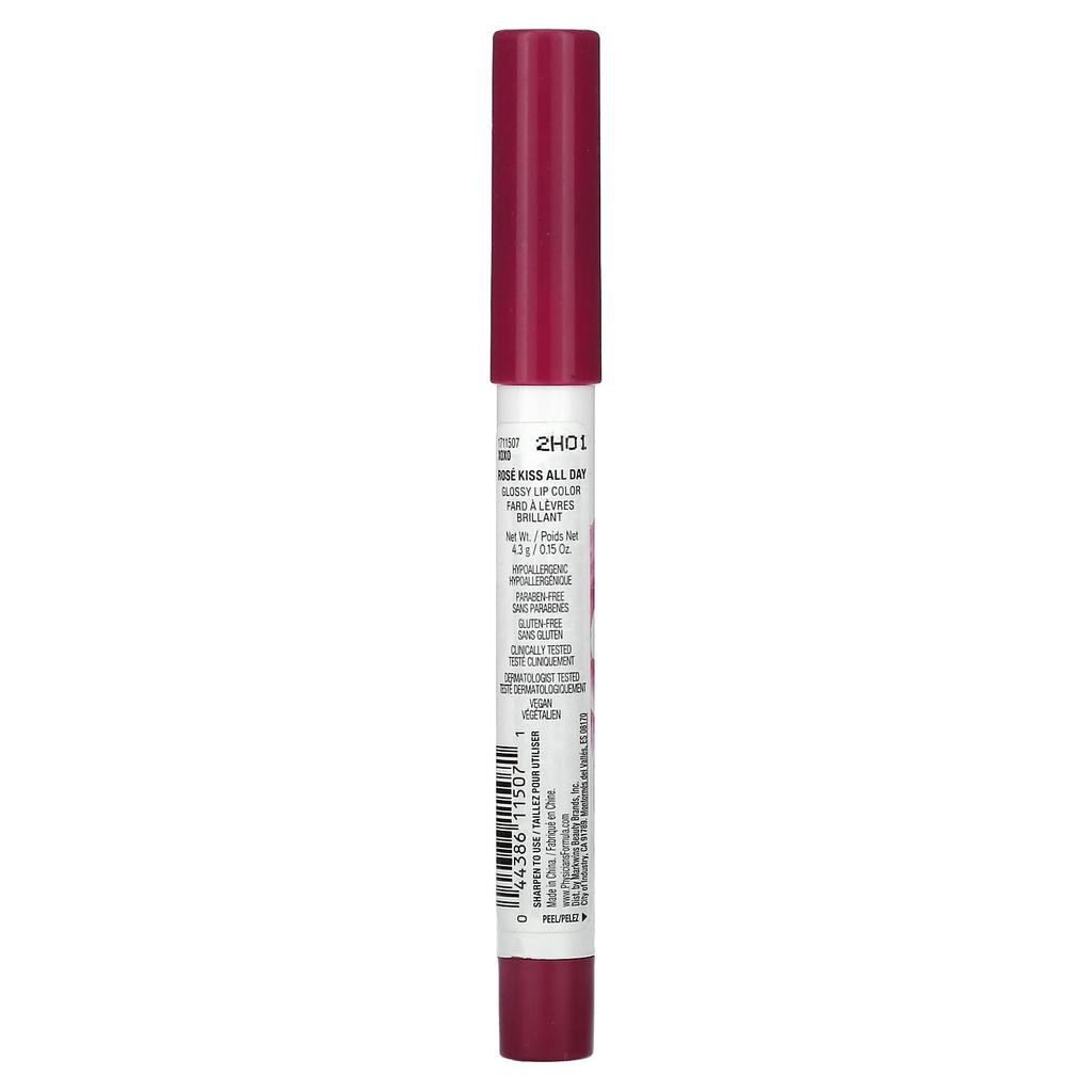 Physicians Formula, Rose Kiss All Day, глянцевая помада, 1711507 XOXO, 4,3 г (0,15 унции)