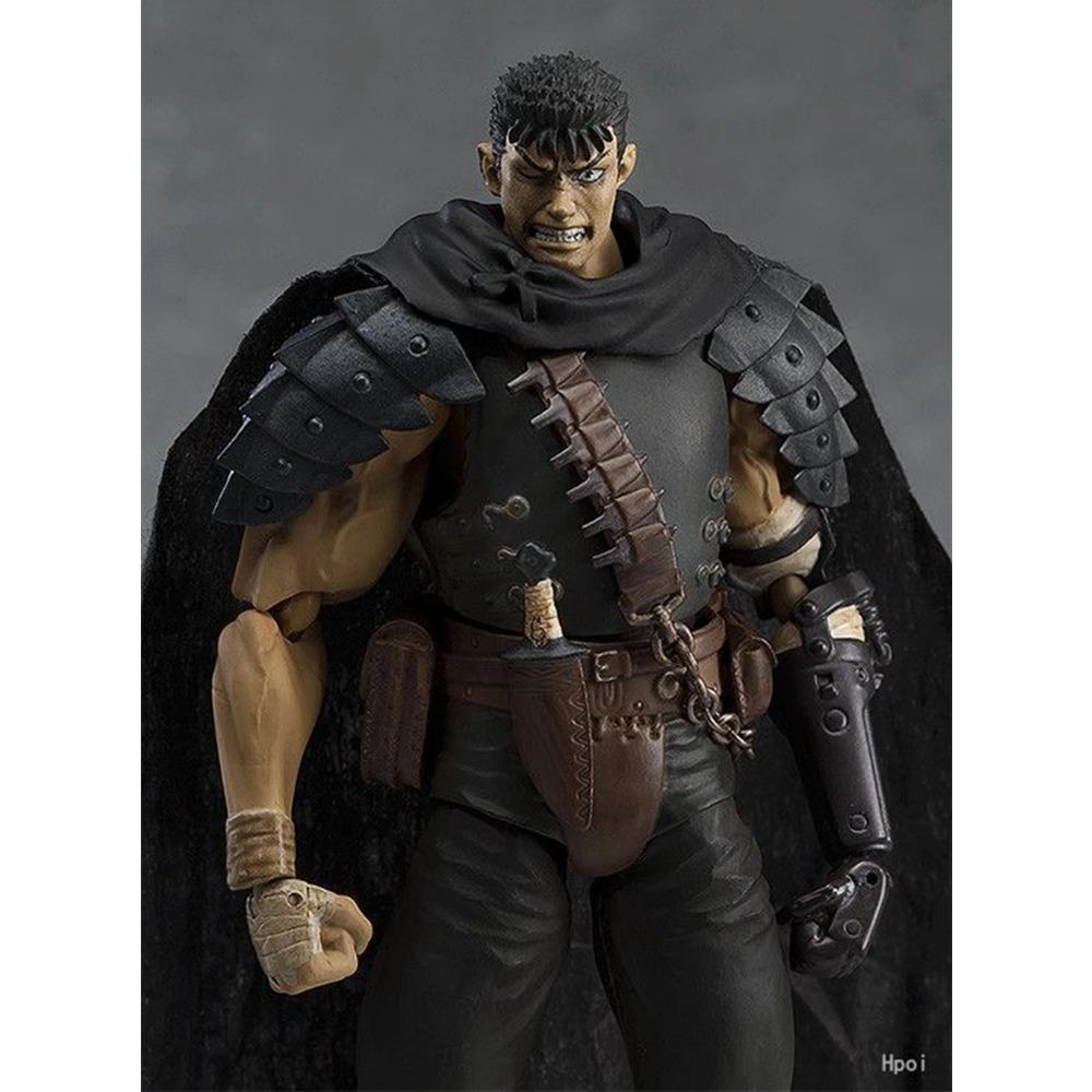 16CM Anime Berserk Guts Figma #359 Black Swordsman ver Repainted Edition Max Factory Action Figure PVC Doll Toys