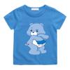 Новые летние футболки для мальчиков и девочек, милая футболка с рисунком медведей, детская повседневная футболка с круглым вырезом и короткими рукавами, футболка с рисунком комиксов