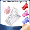 5pcs Nail Art Crystal Nail Mold Fixing Clip Nail Art Tools Crystal Glue Clip Crystal Delay Glue Setting Clip