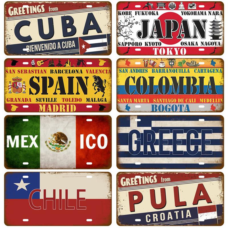 Ретро жестяная пластина знаковая кантри металлическая табличка металлическая винтажная жестяная табличка домашний декор для мужского пещерного бара паба клуба украшения