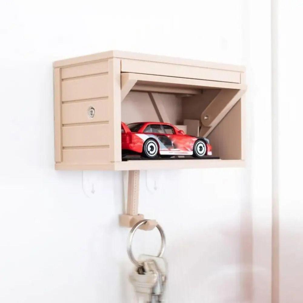 Wall Mount Car Garage Key Holder Open Garage Door Design Stylish Key Organizer Living Areas