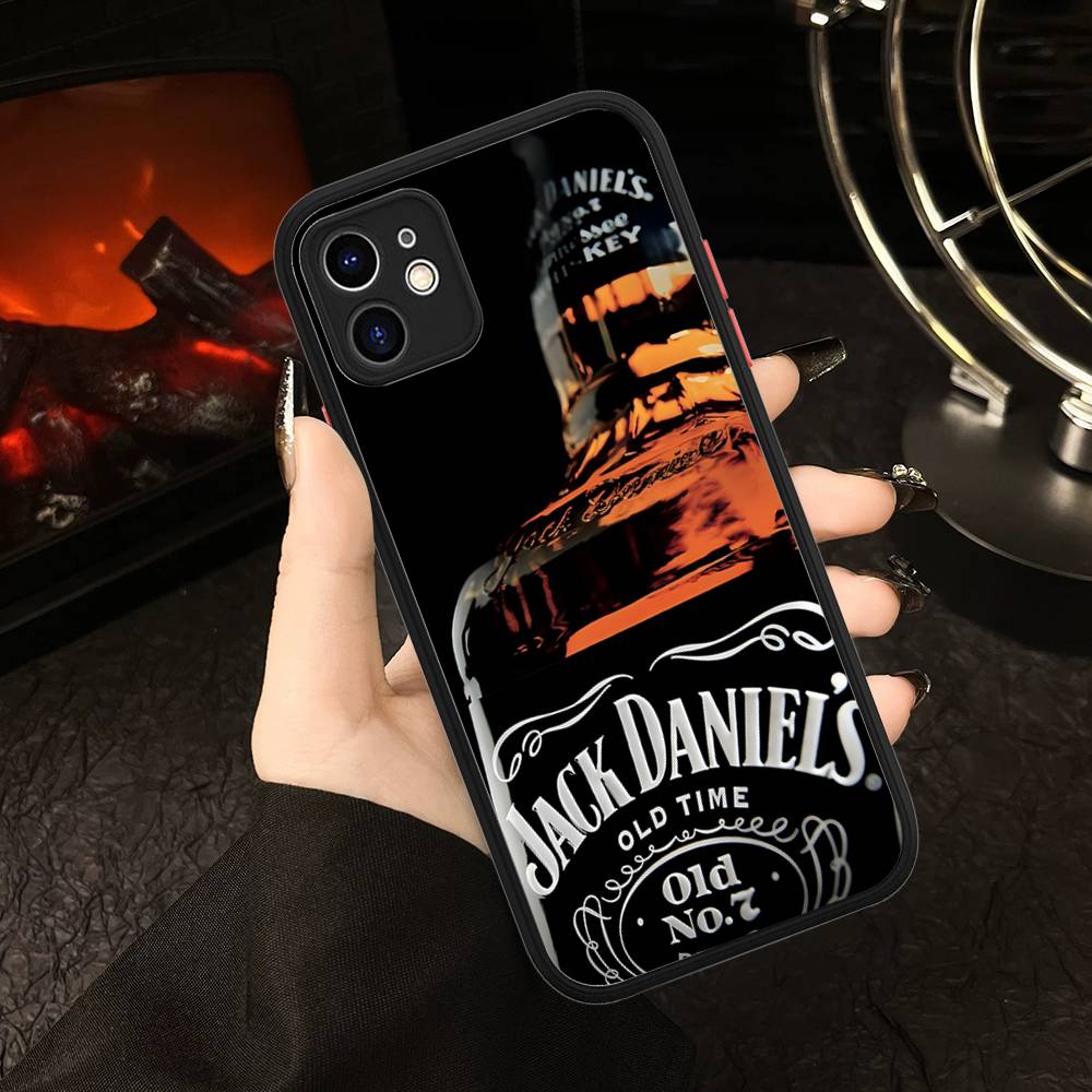 Classic Whiskey Logo J-Jack D-DanielS Phone Cases For IPhone 16 15 14 Plus 13 12 11 Pro Max Matte Oft Bumper Phone Cover