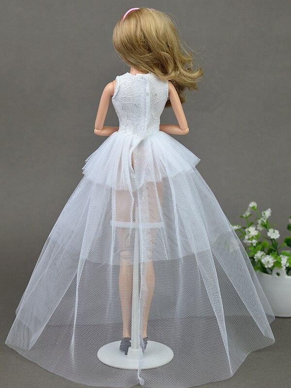 2 шт./лот, кукольные платья для кукол Барби, 1:6, сексуальное вечернее платье, чисто ручная одежда, кружевное свадебное платье для куклы 1/6 BJD, подарок