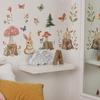 Cartoon Little Rabbit Tree Stump Forest Bedroom Living Room Home Wall Background Decorative Wall Stickers