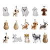 Yousheng Dog Hair Collector Keychain Dog Shape Charm Keychain Memorial Storage Box Transparent Pet Fur Keepsake Capsule Memorial Gift for Pet Lovers