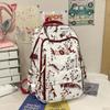 Trendy Ink Wash Style Backpack - Large Capacity, Versatile School Bag for Students