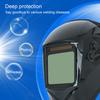 Solar Powered Welding Helmet with Light Large View Screen 4 Arc Sensor Auto Darkening Hood for Stick MIG TIG Cut DIN 16 UV/Infrared Protection