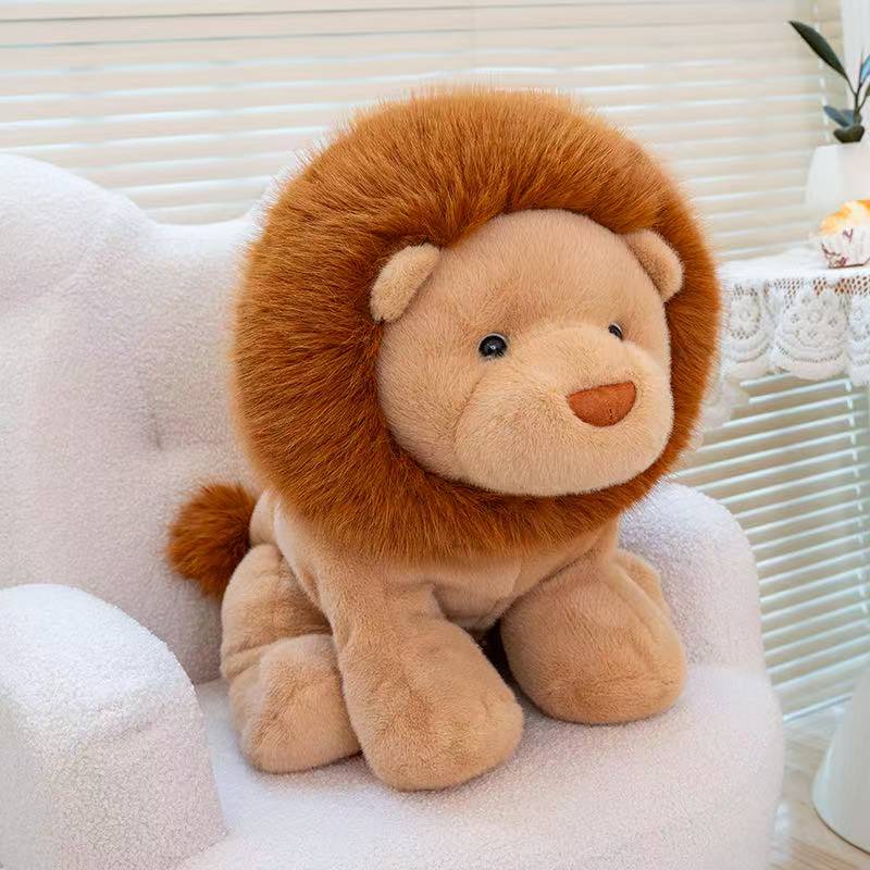 Latest Sitting and Lying Lion Doll Kawaii Plush Toy Handmade Doll Cartoon Anime Cute Pillow Children's Birthday Gift Doll