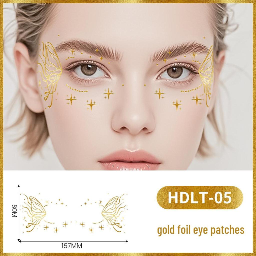 3D наклейки-тату для глаз с бабочками: Стойкий, Водостойкий, Потостойкий для Сценического Макияжа