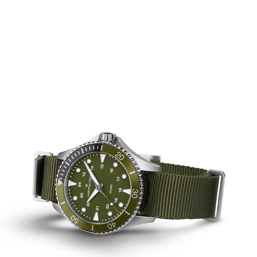 [Hamilton] H82241961 Khaki Navy Scuba Quartz 37mm