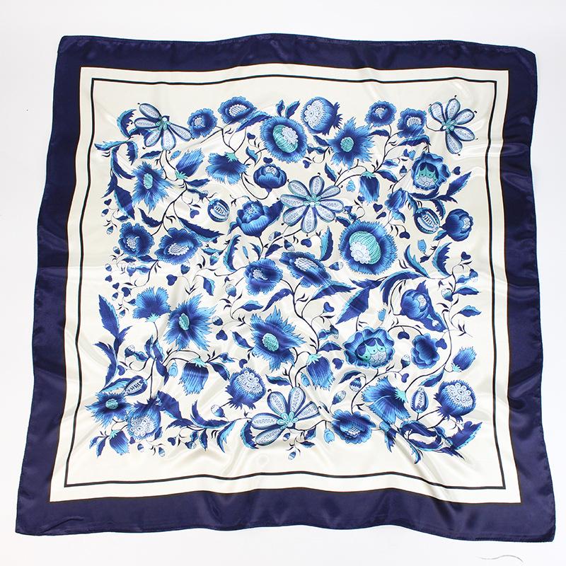 High-quality Luxurious Silk Scarves Headband Scarfs Neck Scarf For Women Chain Silk Scarf Women's Decorative Shawl