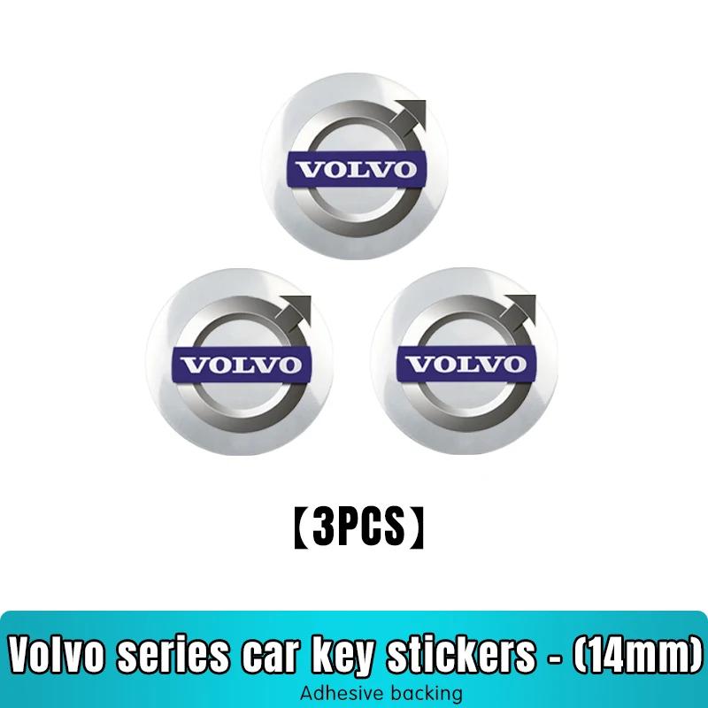 14 мм Алюминиевая наклейка-эмблема на корпус автомобильного пульта для Volvo S40 S60 S80 XC60 XC90 v70 S80L V6 v40 v50 850 c30 v60 s70 940 xc70