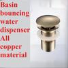 Раковина Медь Пружинный Сливной Механизм Раковина для Ванной Нажимная Грибовидная Головка Устройство для Слива Настольная Раковина Сливные Аксессуары