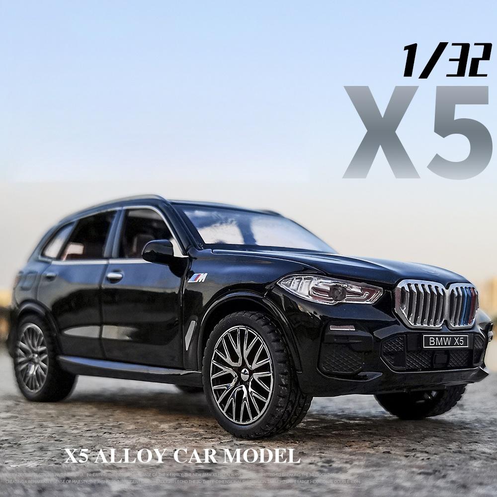 Игрушечная модель легкосплавного автомобиля BMW X5 в масштабе 1/32 со светом и звуком, идеальный подарок для детей, коллекционная гоночная реплика