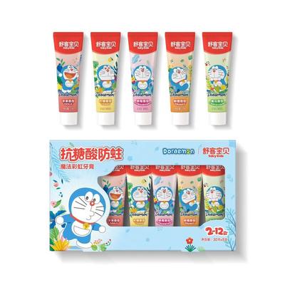 Набор детской фторированной зубной пасты Doraemon от кариеса