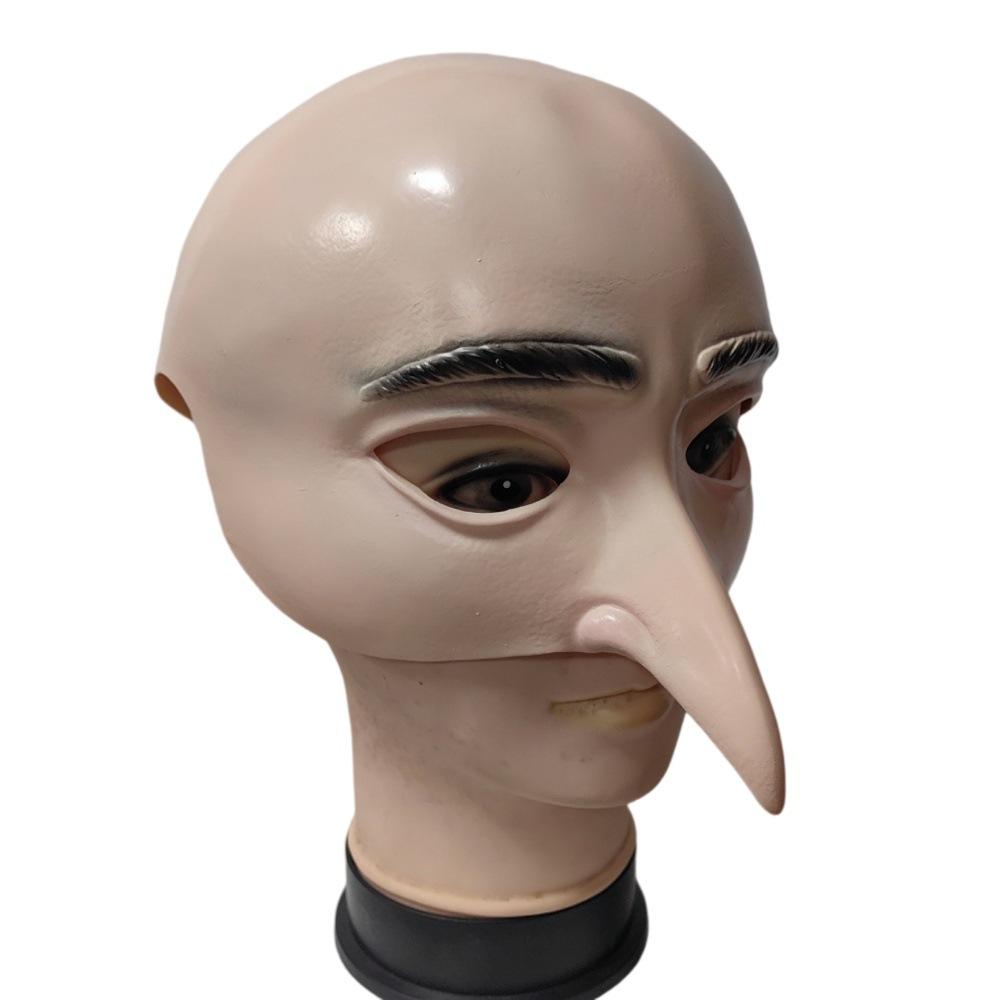 Halloween Simulation Makeup Facial Bald Pigloo Mask Wig Film And Television Super Daddy Mask Party Dress Up