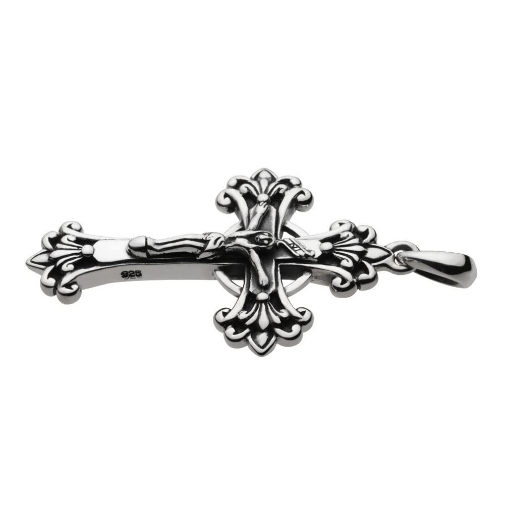 Двусторонний кулон «Кельтский крест» с цирконием fp0242 [Figmart] [Серебряный аксессуар]