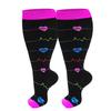 1/3 Pairs Plus Size Compression Socks For Women Wide Calf Knee High Support For Running Athletic Fit Cycling