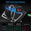 Автомобильный USB-разветвитель прикуривателя DC 12 В-24 В адаптер питания Dual USB автомобильное зарядное устройство с вольтметром ЖК-дисплей автомобильный аксессуар