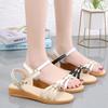 Женские сандалии летние базовые вещи для улицы нарядные повседневные туфли с открытым носком римские сандалии большого размера для девочек белые сандалии