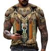 Summer Vintage Indian Style 3D Print T-Shirts Streetwear Men Casual Oversized O-Neck Short Sleeved T Shirt Tees Tops Clothing