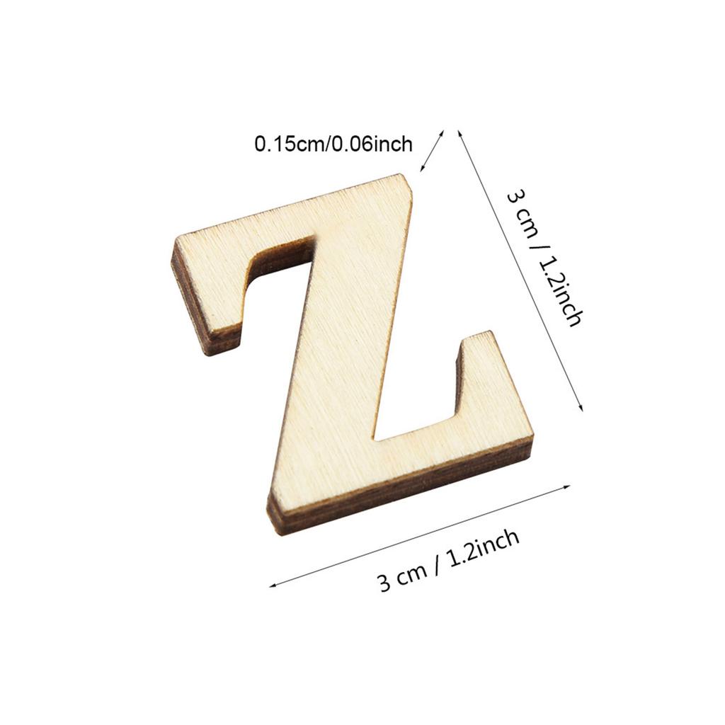 Деревянные самоклеящиеся цифры буквы для DIY художественные поделки декор детский подарок (Буквы AZ)