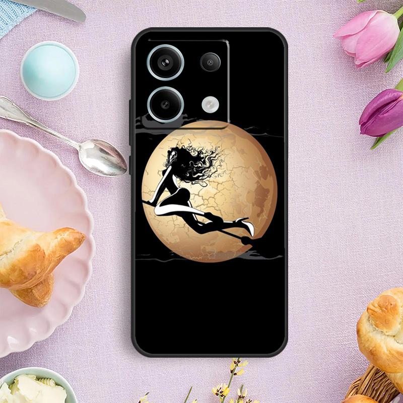 Чехол для телефона Witchcraft Halloween Cat Dark Witch для Redmi Note 12 11 9 10 13 Pro Plus 9S 10S 11S 12S Redmi 13C 9C 10C 12C