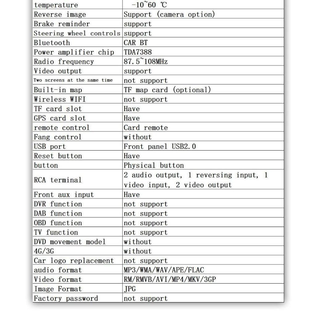 9601G 1 Din 7-дюймовый автомобильный видео-мультимедийный MP5-радиоплеер с GPS и картой