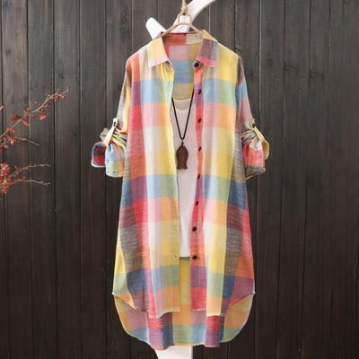 Женский длинный свободный тонкий сетчатый кардиган с солнцезащитным лацканом, повседневная удобная рубашка