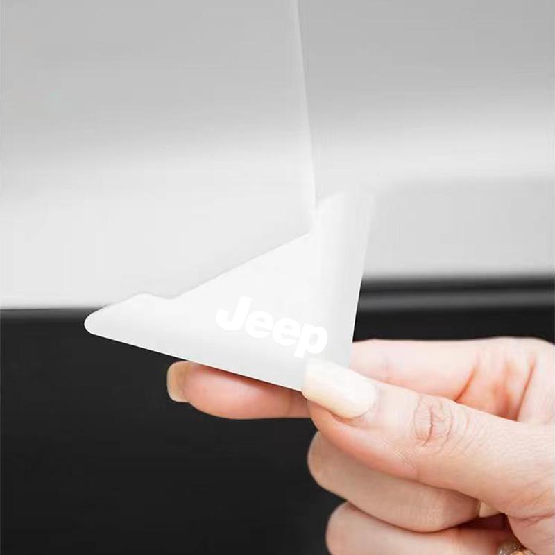 2 шт. Силиконовые защитные накладки на углы дверей автомобиля, предотвращающие столкновения, для Jeep Renegade Compass Grand Cherokee Wrangler Jk Gladiator
