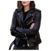 Women's Short Leather Jacket PU Motorcycle Clothing Slim Slim Leather Jacket