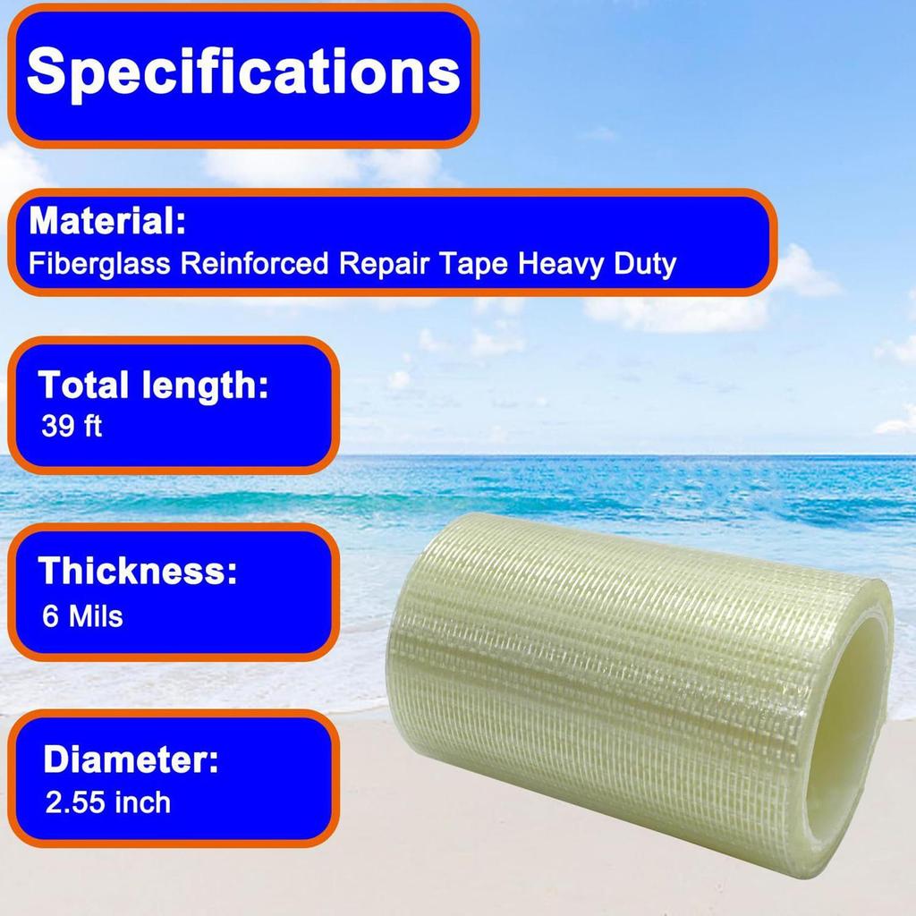 Canvas Repair Tape Heavy Duty Tarp Repair Tape Canopy Patch Weather-Resistant Boat Cover Patch For Roof Umbrella Sail Leather