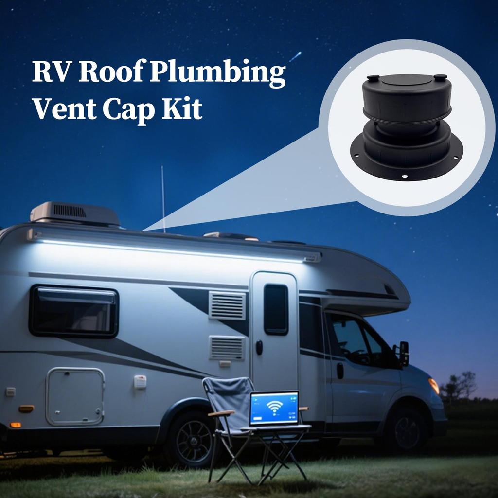 RV Roof Vent Cover RV Plumbing Vent Cover Ventilation Exterior Accessories For Motorhome Travel Road Trip Campground Park