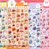 6 шт. Милые Эстетичные Мультяшные 3D Хрустальные Наклейки Kawaii Девочка DIY Наклейка для Декора Багаж Телефон Ноутбук Наклейки-Награды Игрушка