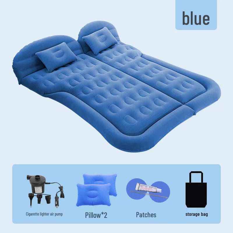 Wenjie Inflatable Car Mattress - Rear Seat & Trunk Air Bed for Travel & Camping