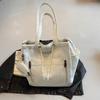 Женская холщовая сумка большой вместимости 2026 Новый летний универсальный повседневный наплечный сумка для студентов колледжа сумка-тоут для поездок на работу