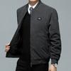 New Cotton-padded Business Jacket Autumn and Winter Jacket Men's Baseball Collar Casual Top