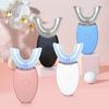 Electric Toothbrush U-Shaped Ultrasonic Silicone 360 Degrees Automatic Blue Light Toothbrush for Home Use