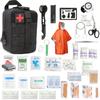 220 предметов Ultimate First Aid Kit - Премиум-аптечка для оказания первой помощи при небольших травмах - Идеально подходит для дома, путешествий, походов на свежем воздухе