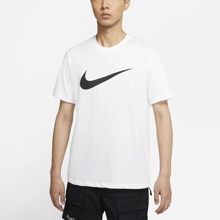 Nike Повседневная спортивная футболка с коротким рукавом и большим логотипом для мужчин, белая DC5095-100
