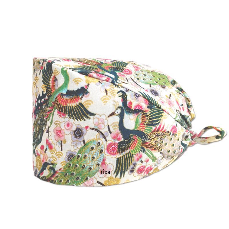 Cartoon Print Spa & Nurse Surgical Cap