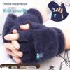 Women's Winter Warm Plush Fingerless Flip-Top Non-Slip Gloves