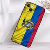 Ecuador Flag Case For iPhone 14 16 15 Pro Max 11 12 13 Mini 7 8 Plus X XR XS MAX Soft Shockproof Cover