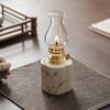 1Pc Ceramic Handpainted Lighting Decoration Retro Tea Ceremony Chinese Style Atmosphere Candle Old Butter Kerosene Lamp