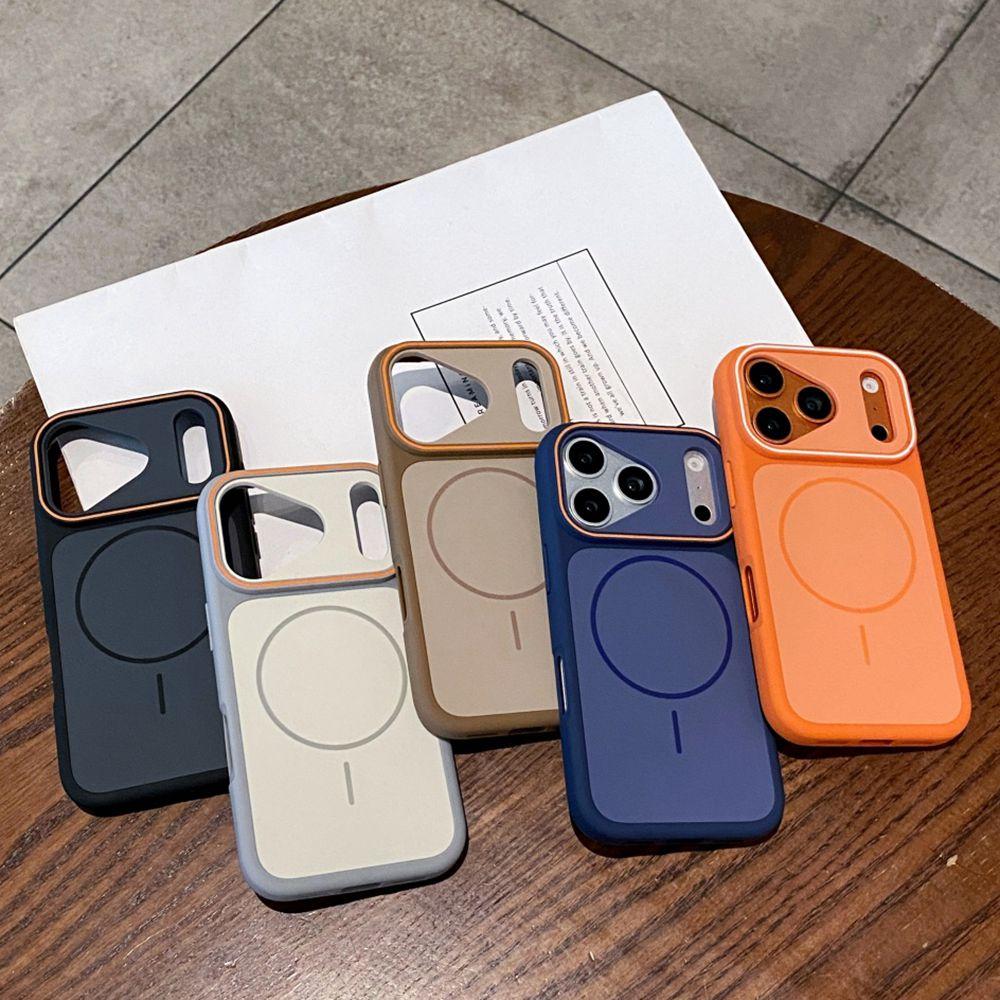 For Magsafe Silicone Case For iPhone Air 17 16 15 14 13 12 11 Pro Max 16 15 14 Plus Phone Case Color collision Shockproof Cover