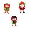 Christmas Chair Cover Xmas Party Wedding Furniture Sleeve 3D Cartoon Santa Claus Non Slide Slipcover Dining Hall Supplies