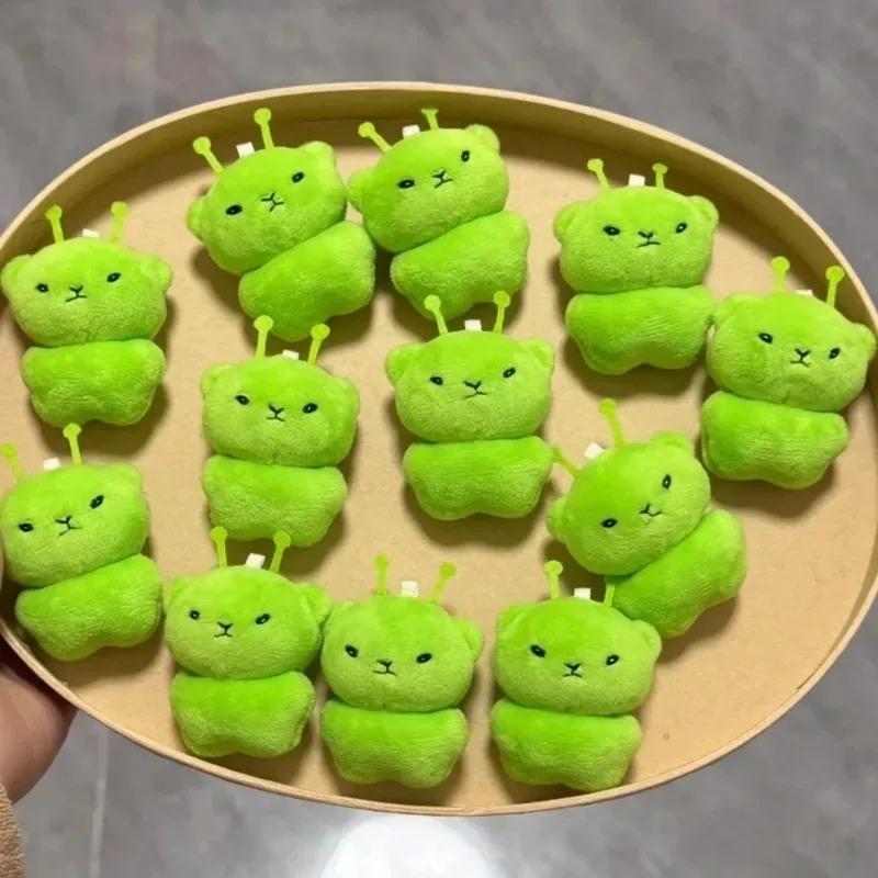 1/12 шт. Мультяшная Мини-Инопланетная Кошка Плюшевая Кукла Зеленый Космический Кот Подвеска Портативные Брелоки Украшение для Сумки Модные Игрушки Подарок-Сюрприз