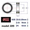 Road Bike Mountain Bike Hub Ceramic Bearings for Disc Brake QR Thru Axle Hubs Super Light Lubricant 6802 6803 6902 6903 6800