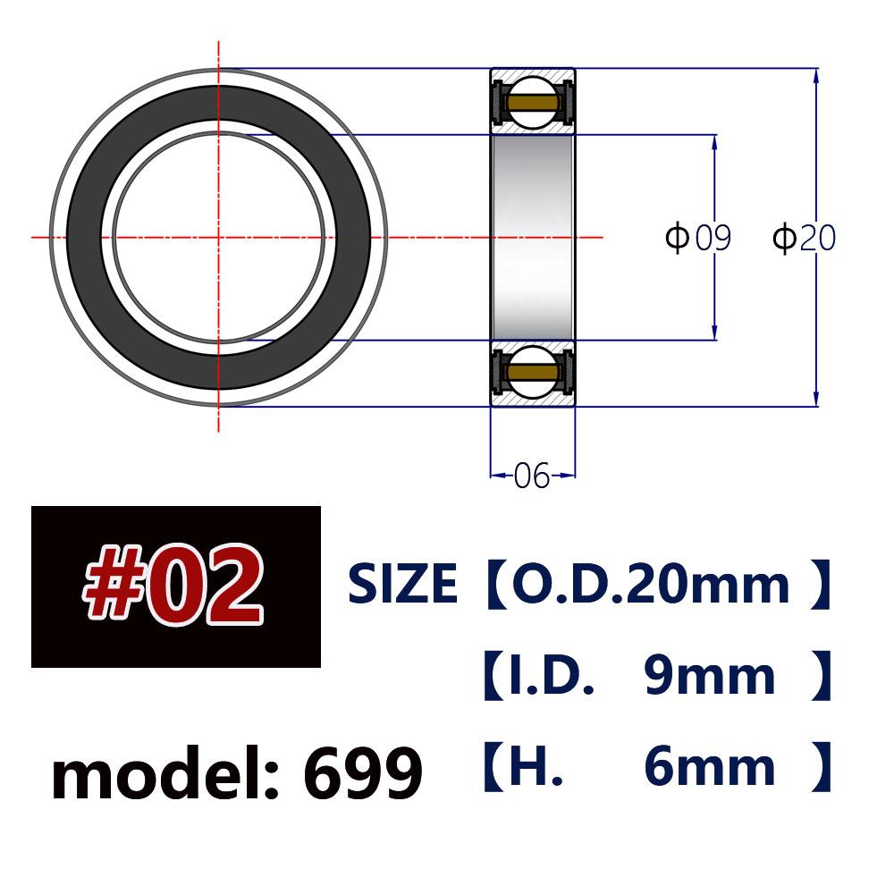 Road Bike Mountain Bike Hub Ceramic Bearings for Disc Brake QR Thru Axle Hubs Super Light Lubricant 6802 6803 6902 6903 6800